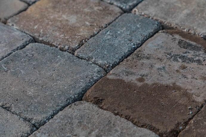 Close up of paver stones