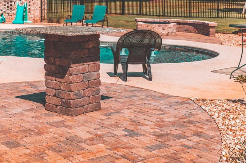Paver patio construction in Perry, GA