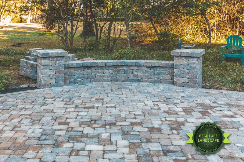 Paver patio installation in Perry